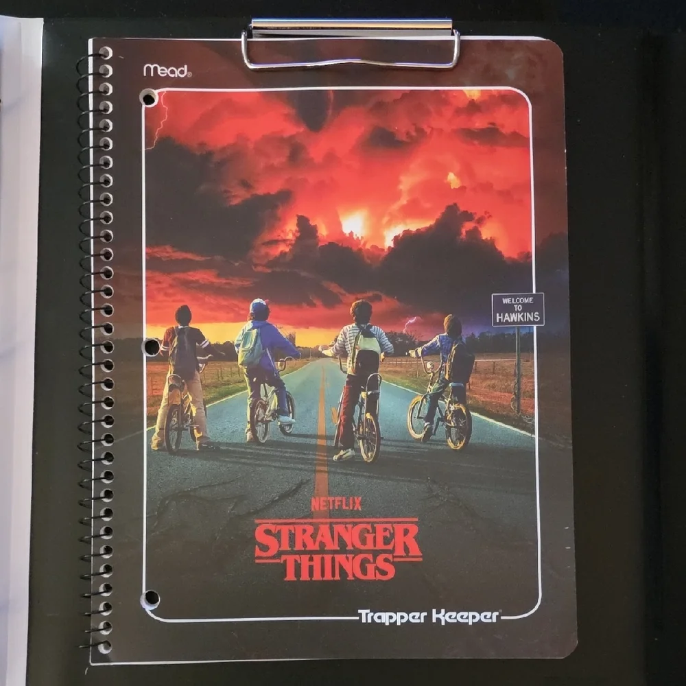 Mead Stranger Things Trapper Keeper - Black and Red